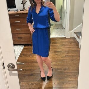 Ulla Johnson Royal Blue and black color block Dress